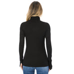 Long Sleeve Ribbed Turtleneck - Denny's