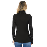 Long Sleeve Ribbed Turtleneck - Denny's