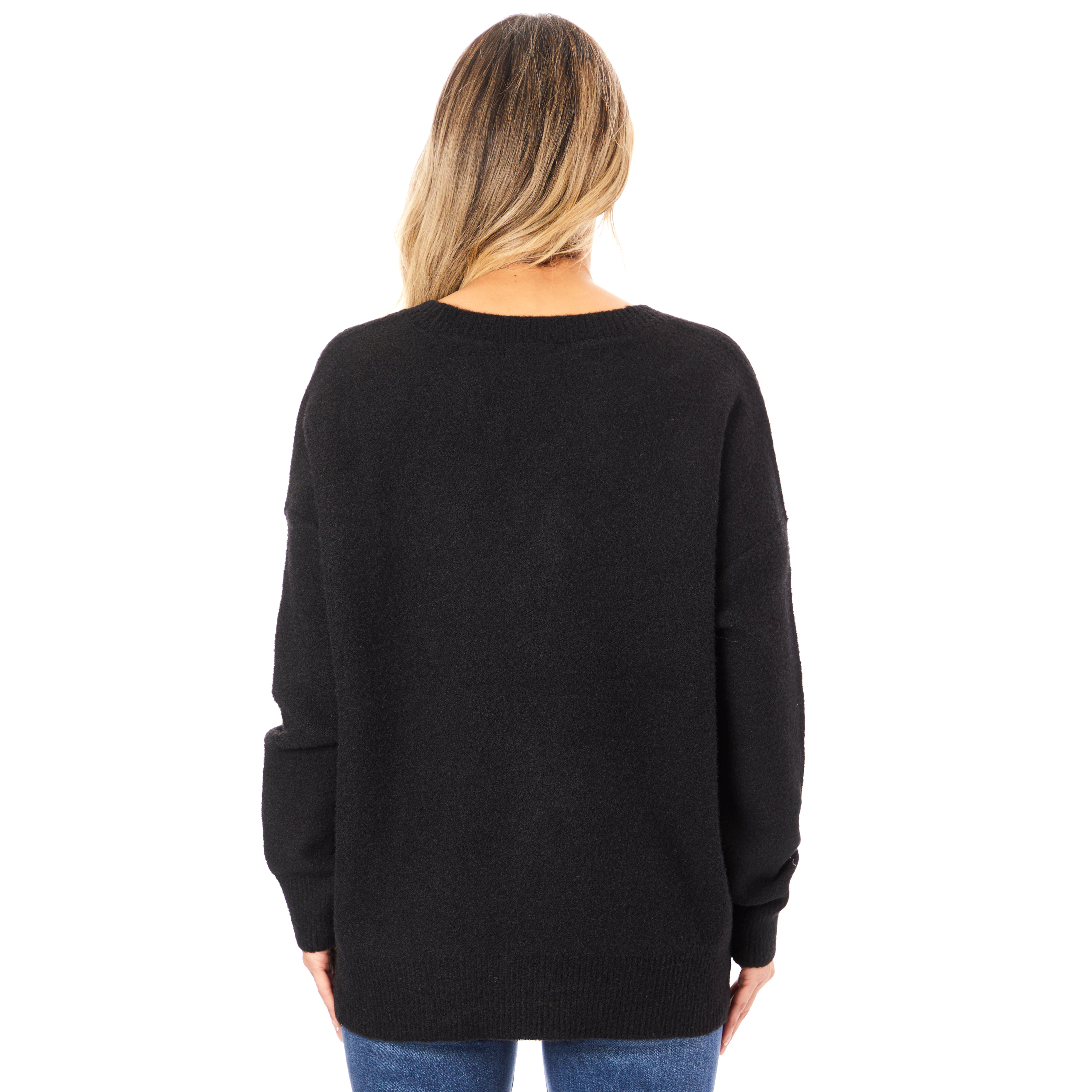 Fuzzy Crew Sweater - Denny's