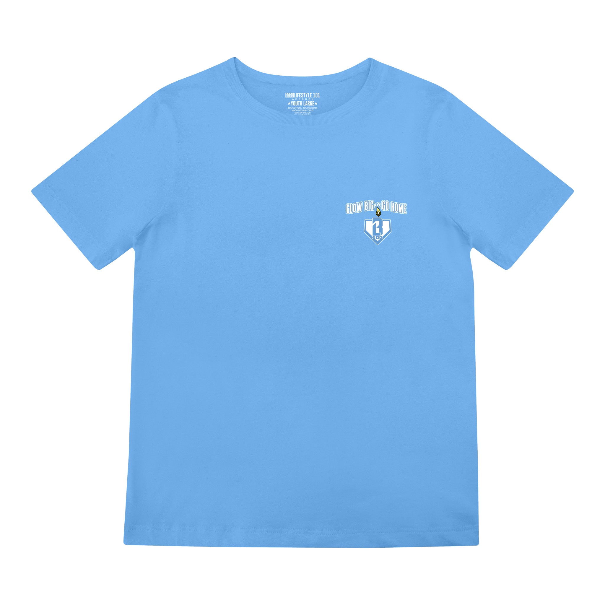 Baseball Lifestyle 101 Glow Big Hanukkah Tee