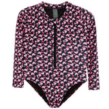 Long Sleeve Valentina Allover Heart Rashguard