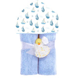 Sailboats Hooded Towel