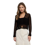 Crochet Hook & Eye Cardigan - Denny's