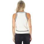Contrast Stripe Knit Tank - Denny's