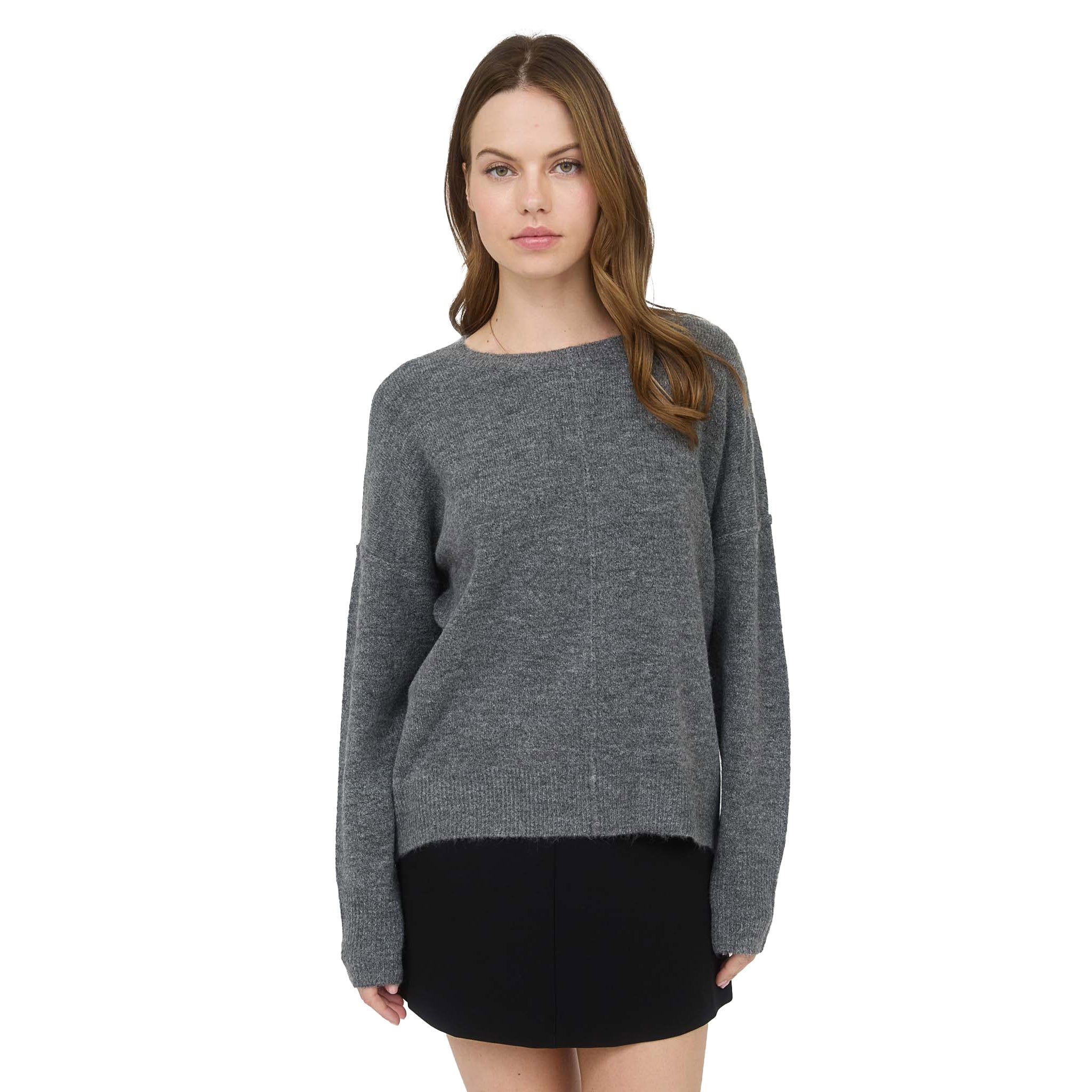 Solid Front Seam Sweater - Denny's