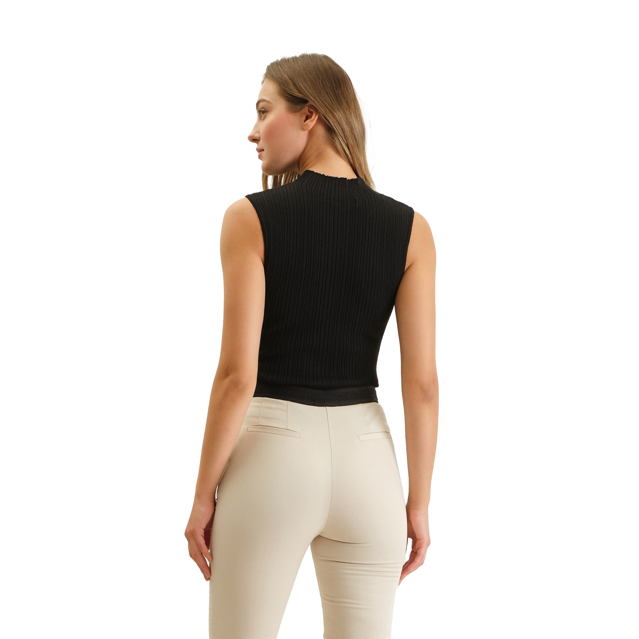 Knit Mock Neck Tank - Denny's