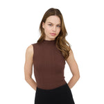 Knit Mock Neck Tank - Denny's