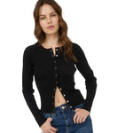 Snap Ribbed Cardigan - Denny's