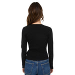 Snap Ribbed Cardigan - Denny's