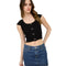 Bows Cropped Knit Crew - Denny's