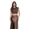 Leopard Capsleeve Crop Top - Denny's
