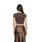 Leopard Capsleeve Crop Top - Denny's