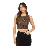 Leopard Crop Tank - Denny's