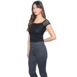 Lace Cap Sleeve Top