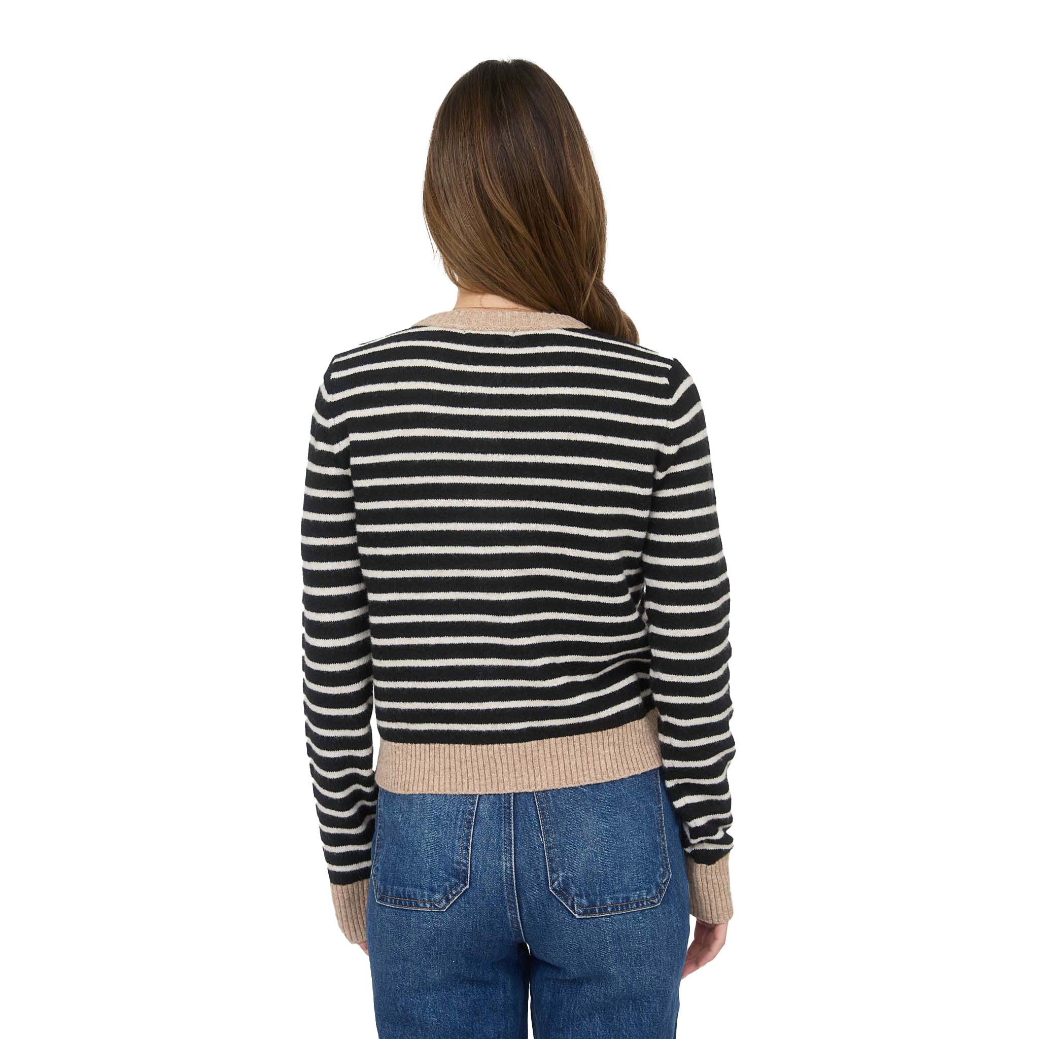 Stripe Cardigan Sweater - Denny's