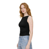 Sleeveless Boatneck Top