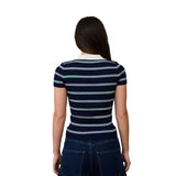 Short Sleeve Stripe Polo