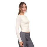 Long Sleeve Boatneck Top