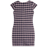 Button Pockets Tweed Dress