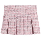 Button Pockets Tweed Skort