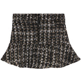 Tweed Skirt With Gold Buttons - Denny's