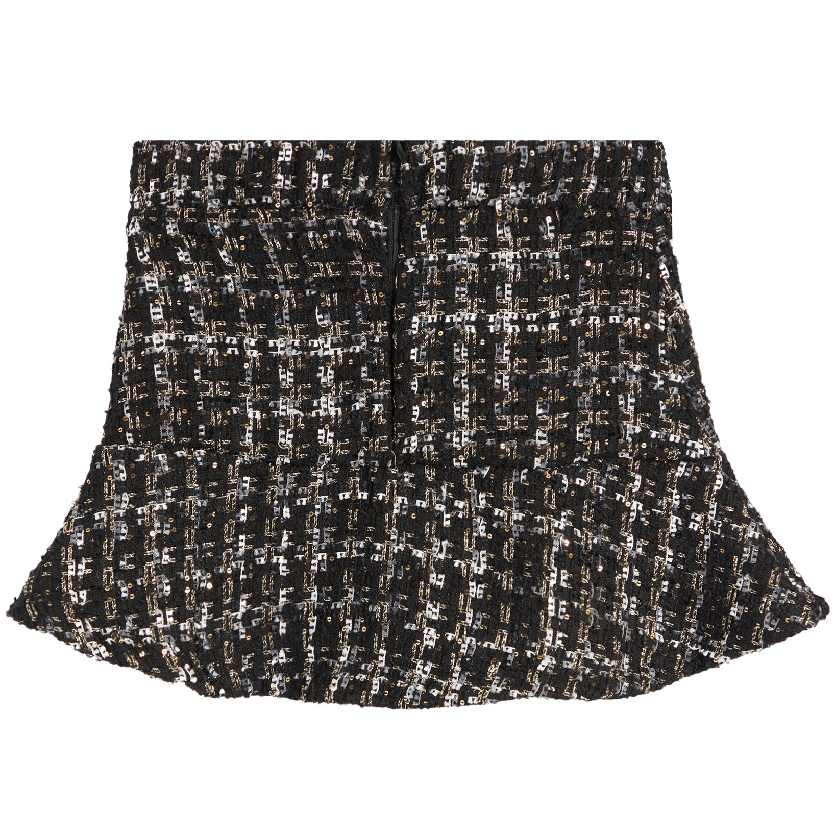 Tweed Skirt With Gold Buttons - Denny's