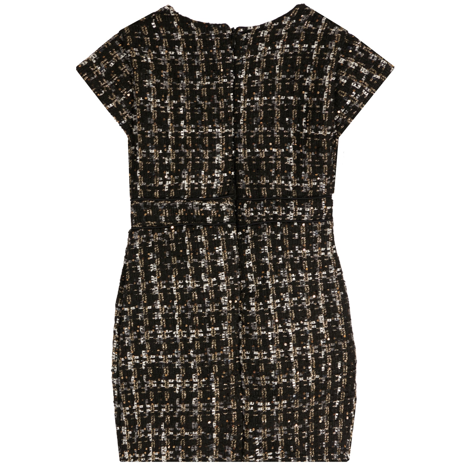 Tweed Dress With Bow - Denny's