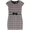 Bow Short Sleeve Tweed Dress - Denny's