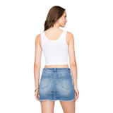Seamless RIbbed Henley Tank - Denny's