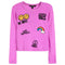 Multi Icons Ribbed Tee - Denny's