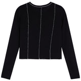 Stitch Seam Long Sleeve Top - Denny's