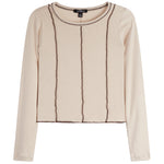 Stitch Seam Long Sleeve Top - Denny's