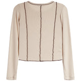 Stitch Seam Long Sleeve Top - Denny's