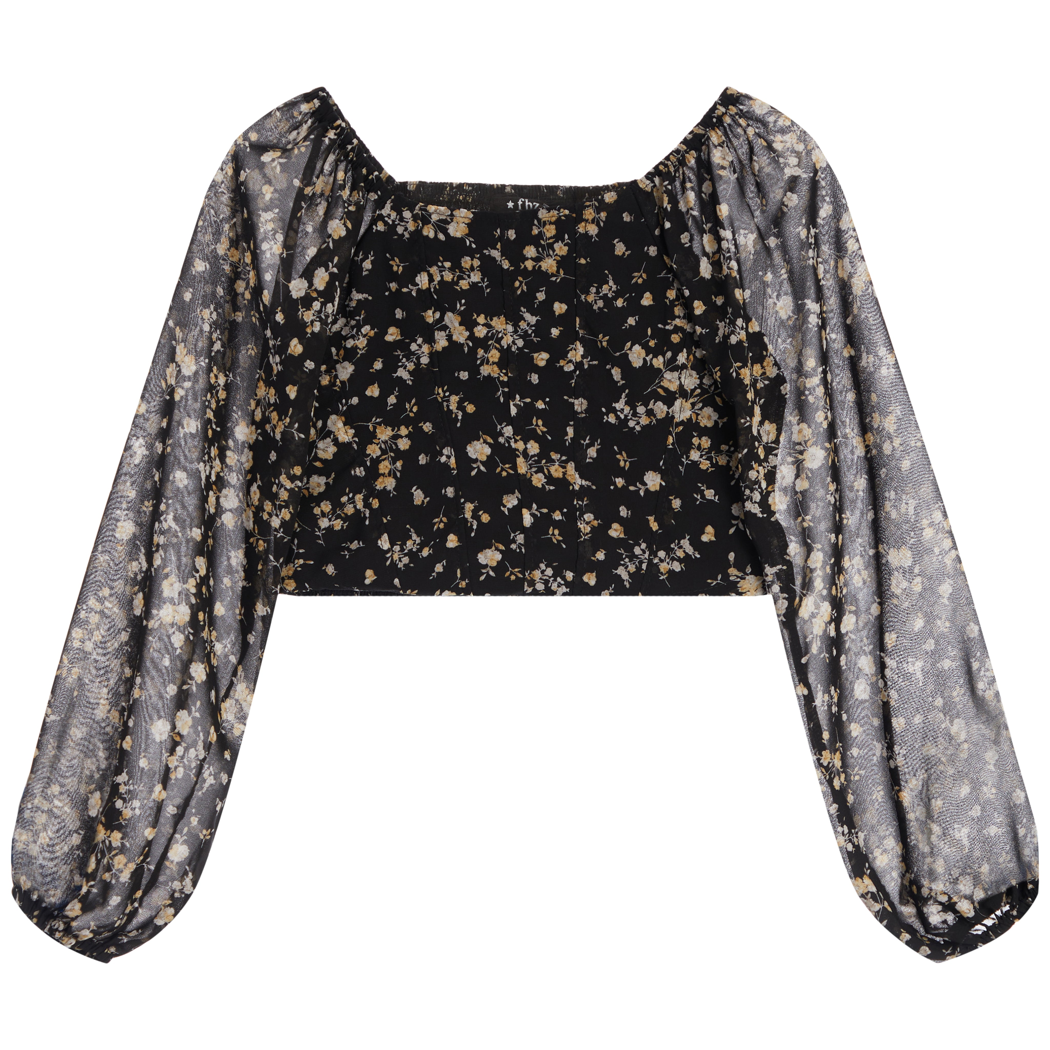Long Sleeve Chiffon Smock Top - Denny's