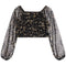 Long Sleeve Chiffon Smock Top - Denny's