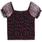 Floral Short Sleeve Smocked Top - Denny's