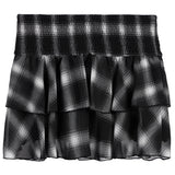 Chiffon Plaid Skirt - Denny's
