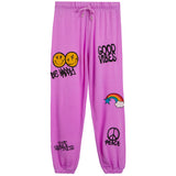 Be Happy Allover Icon Jogger - Denny's