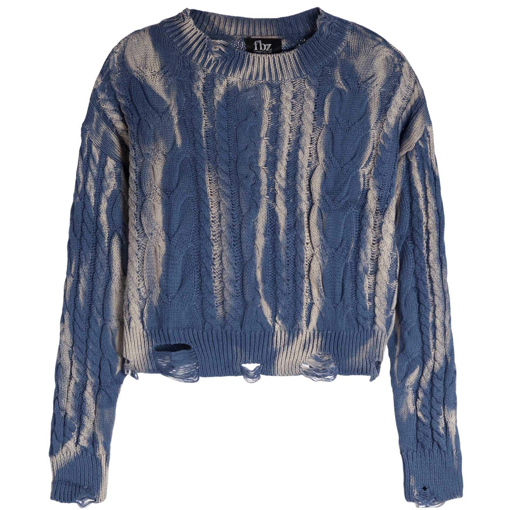 Distressed Bleach Sweater - Denny's