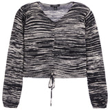 Space Dye Cinch Middle Sweater - Denny's