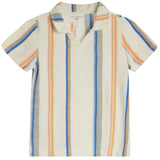 Melrose Terry Stripe Polo - Denny's