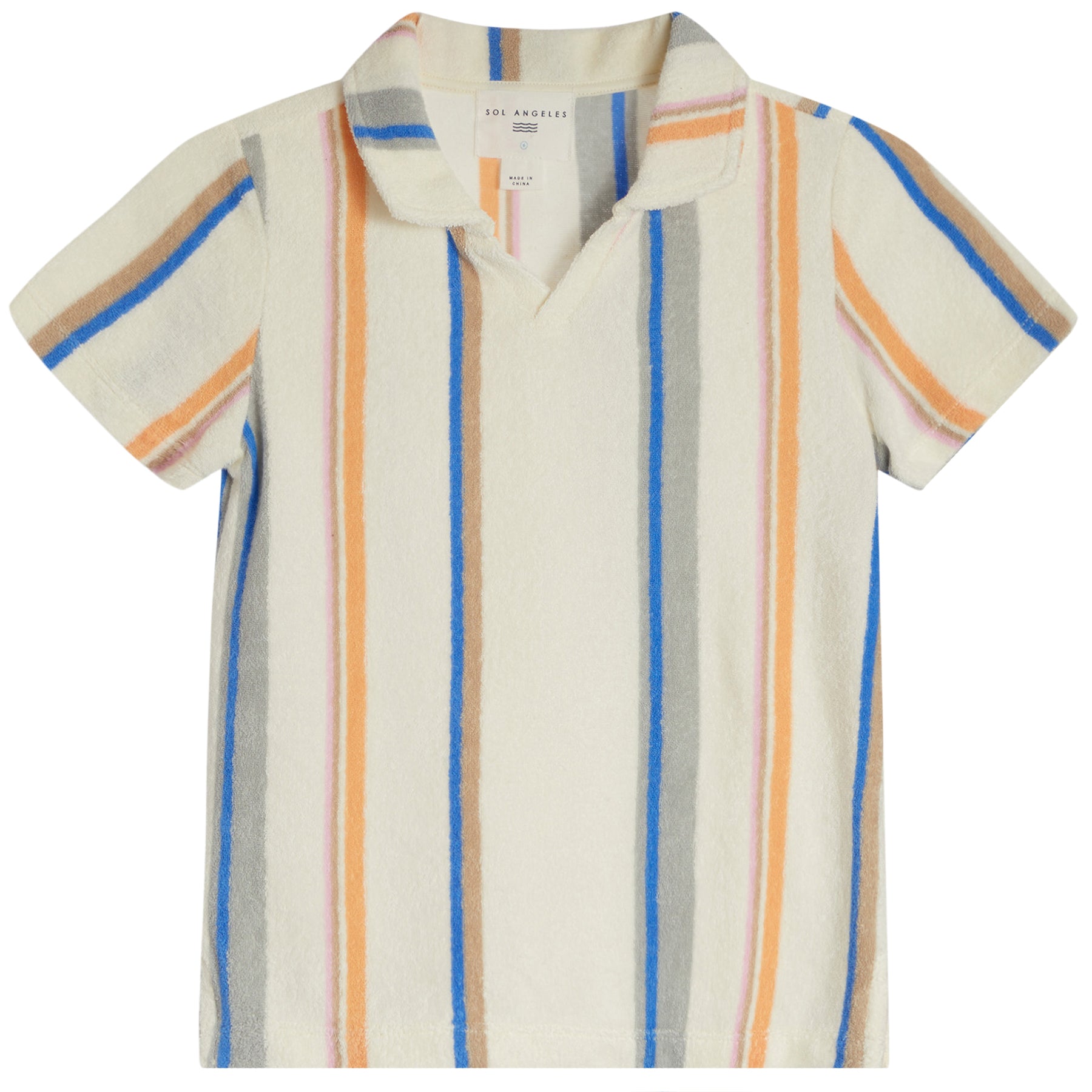 Melrose Terry Stripe Polo - Denny's