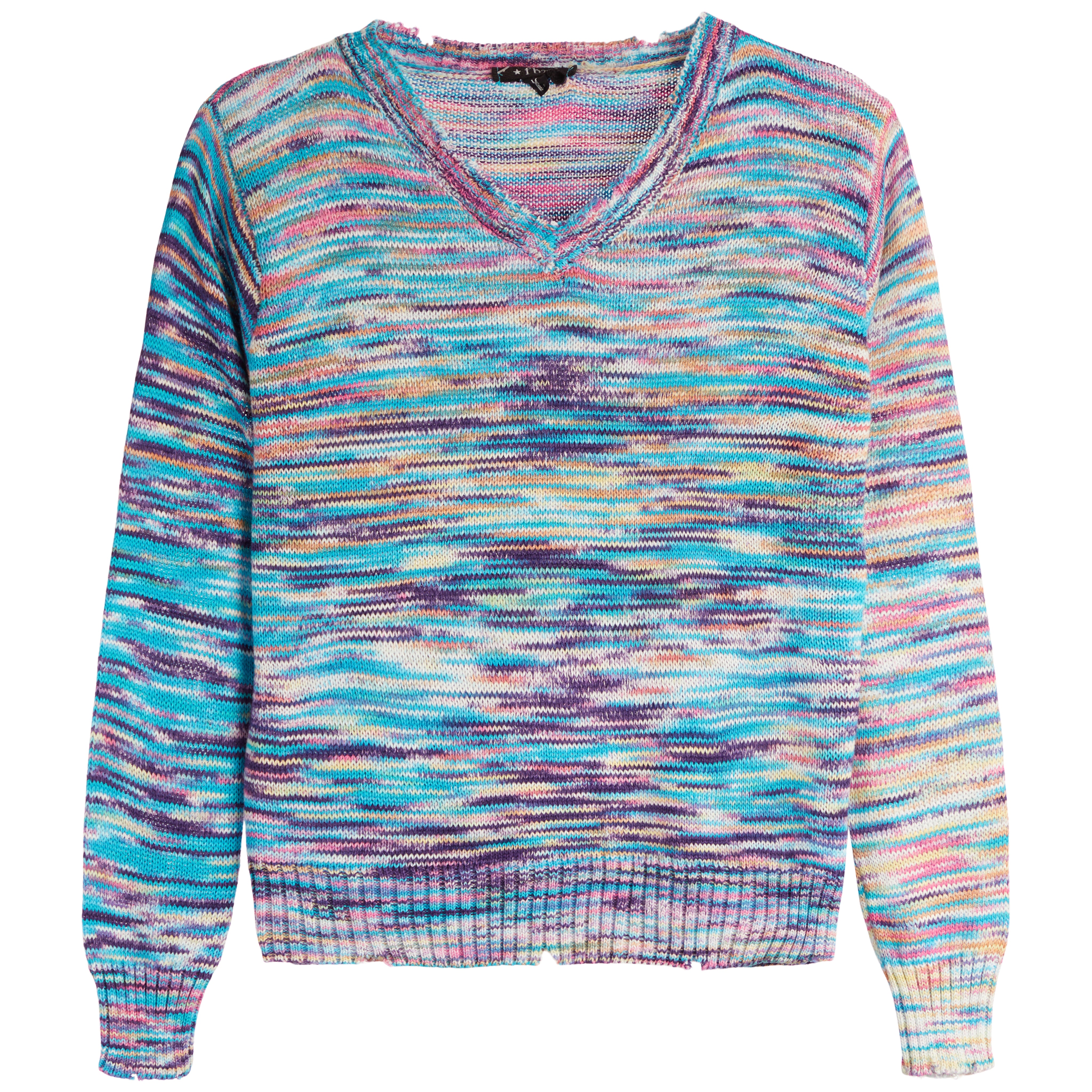 Space Dye V-Neck Sweater - Denny's