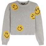 Scattered Smileys Sweater - Denny's