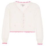Cardigan With Pink Hearts