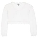 Long Sleeve Cardigan With Lace Trim