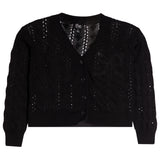 Knit Cardigan With Bow - Denny's