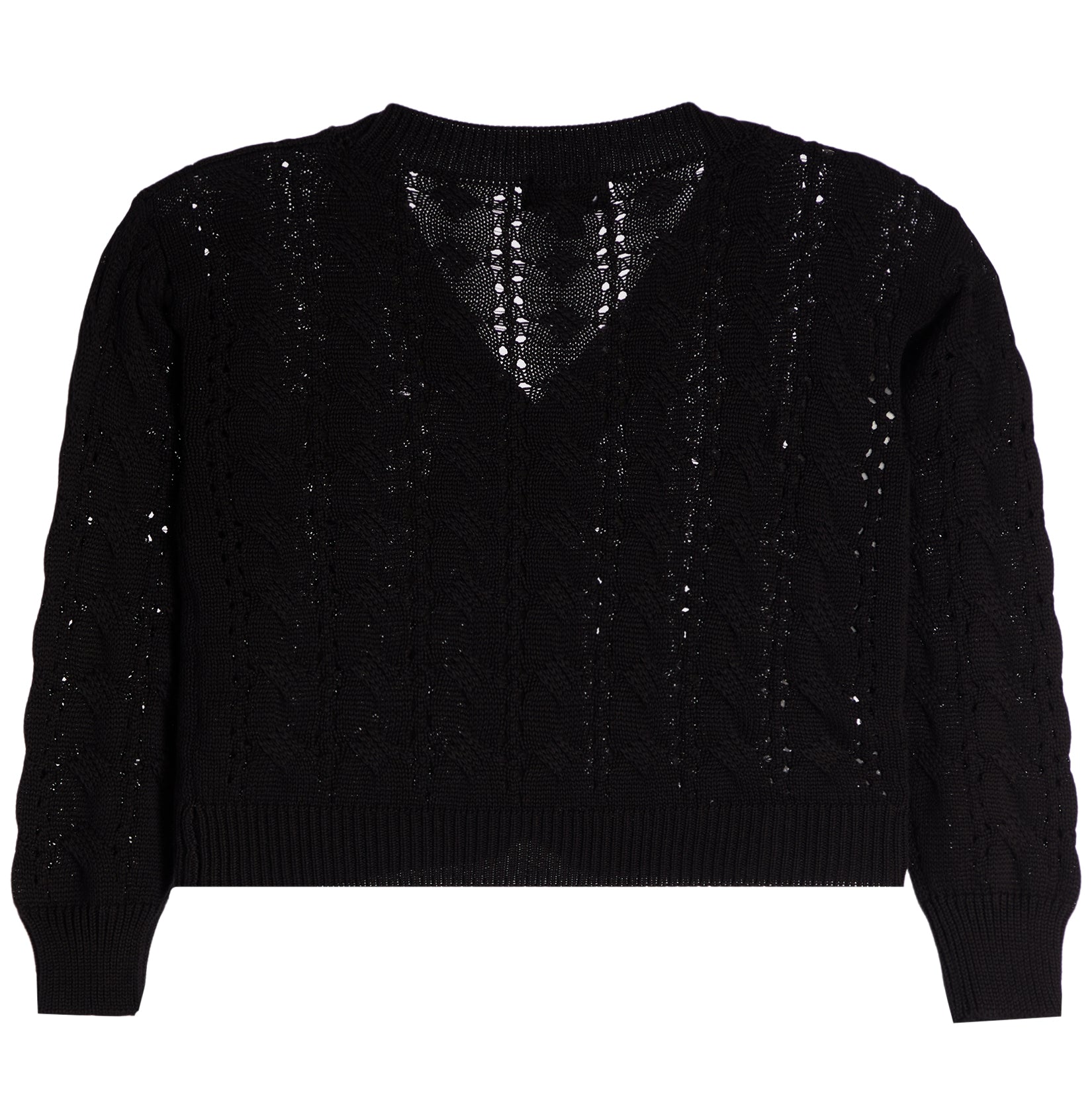 Knit Cardigan With Bow - Denny's