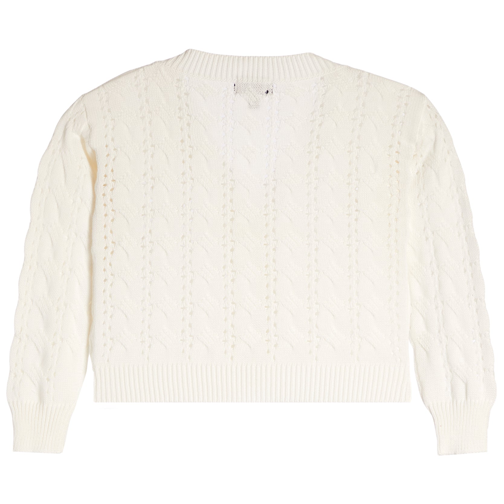 Knit Cardigan With Bow - Denny's