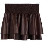 Pleather Ruffle Skirt - Denny's